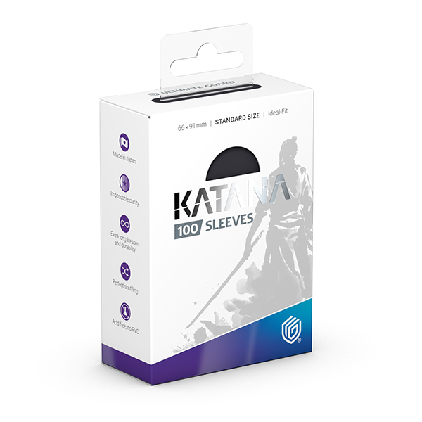 Ultimate Guard Katana Sleeves Standard Size Obsidian Shard 100Ct UGD011433