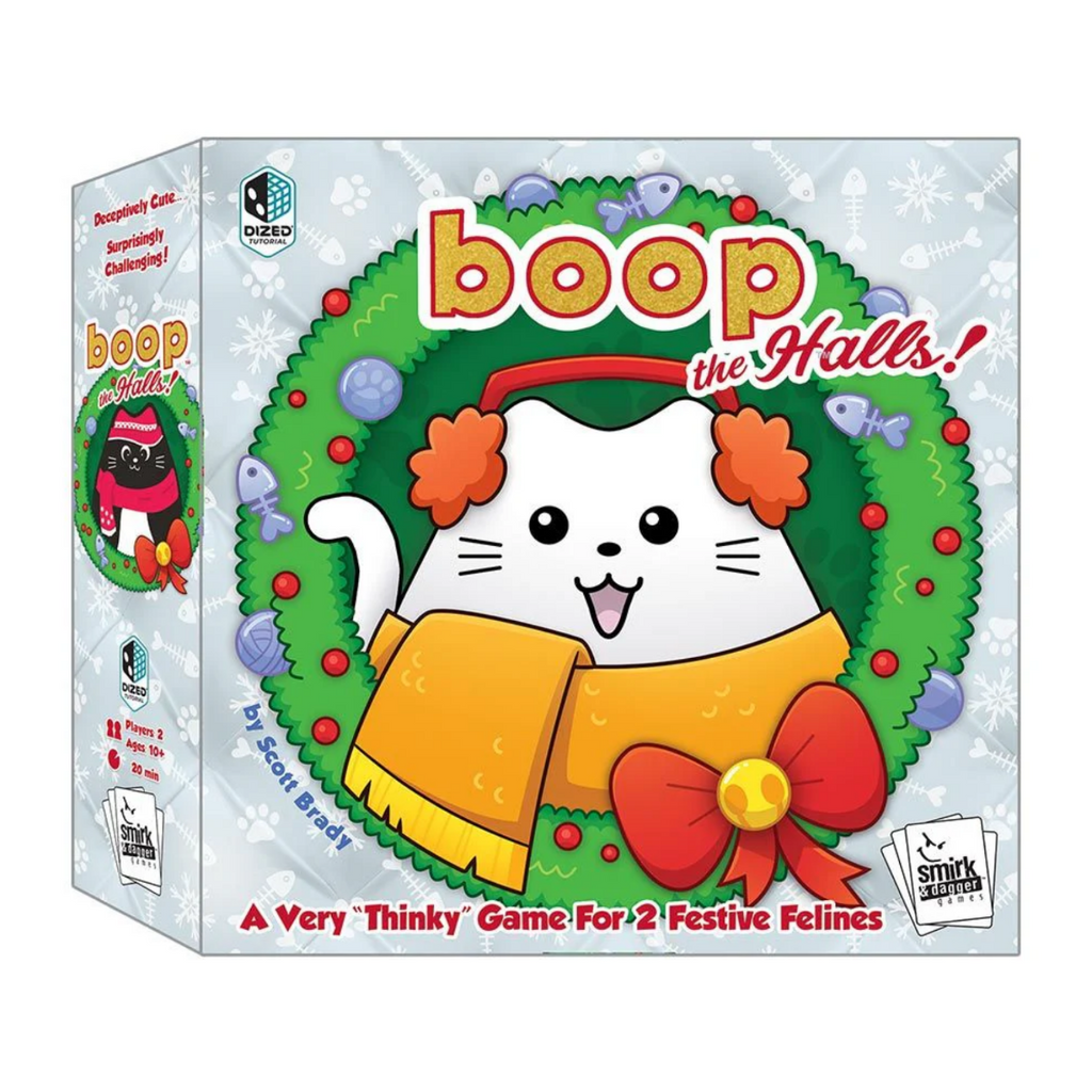 Smirk and Dagger Boop The Halls Festive 4 Tiered Strategy Board Game Dual Win Conditions Two Players SND1022