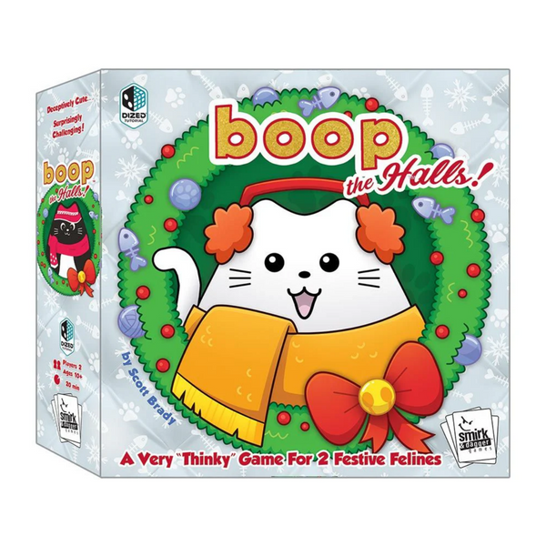 Smirk and Dagger Boop The Halls Festive 4 Tiered Strategy Board Game Dual Win Conditions Two Players SND1022