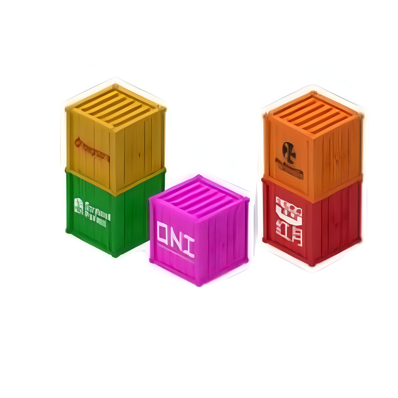 Monster Fight Club 10' Scenery Containers Premium Wargaming Terrain and Realistic Tabletop Scenery for Miniatures Roleplaying Games MFC-12027