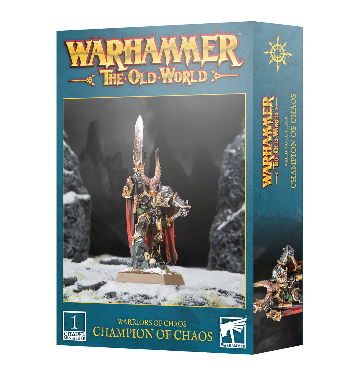 Games Workshop Warhammer The Old World Warriors Of Chaos Champion Of Chaos Plastic Box 08-06