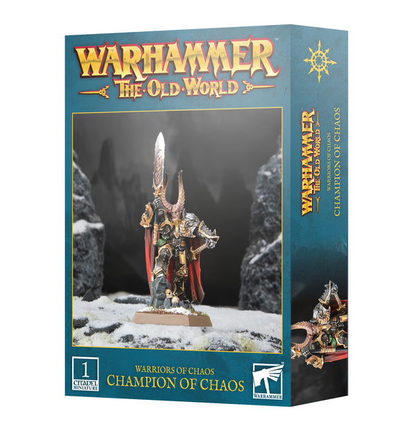 Games Workshop Warhammer The Old World Warriors Of Chaos Champion Of Chaos Plastic Box 08-06