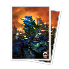 Ultrapro Warhammer 40K Space Marines Adeptus Astartes 105ct Apex Deck Protector sleeves UPR16439