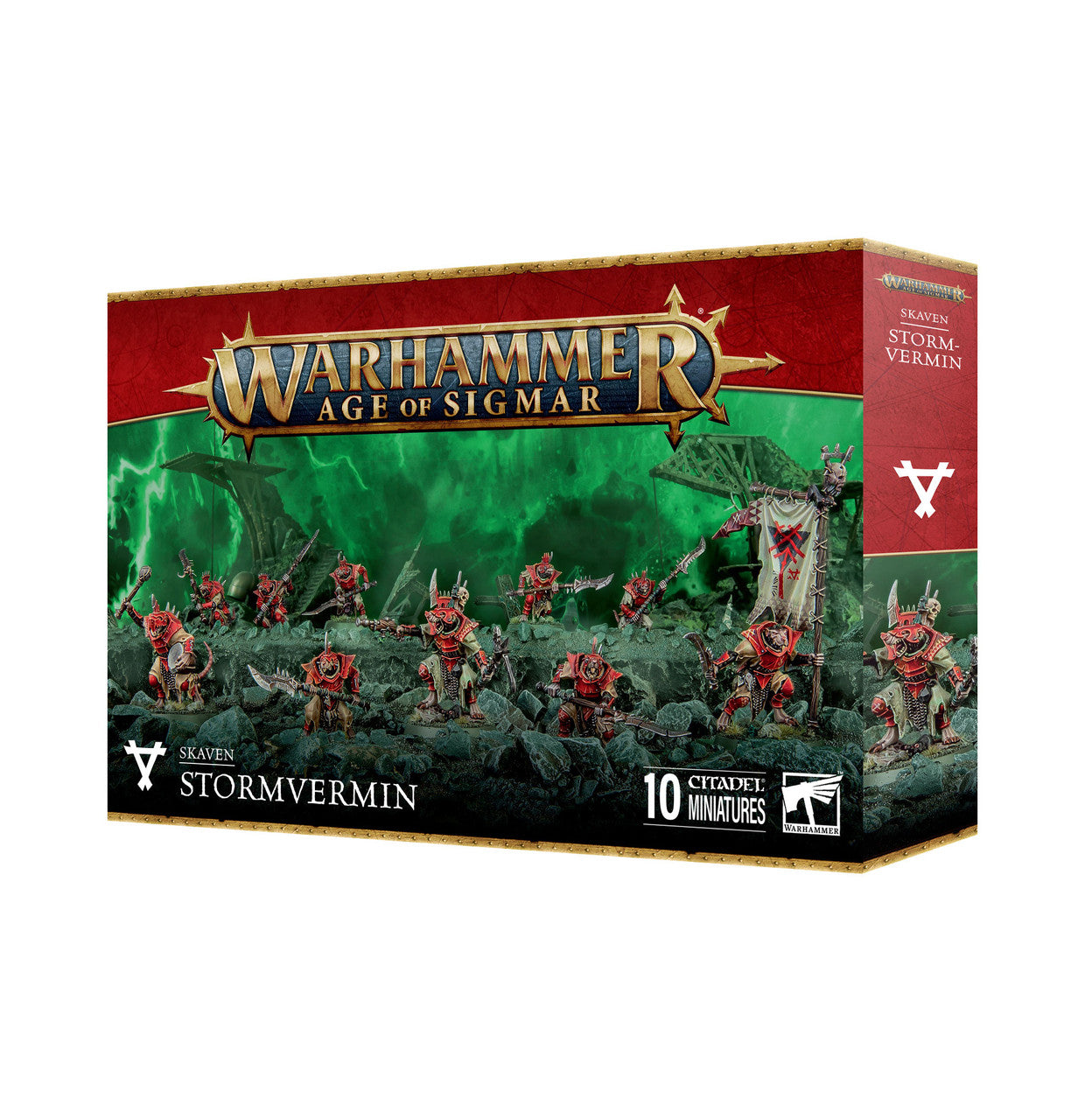 Games Workshop Warhammer Age Of Sigmar Skaven Stormvermin Plastic Box 90-07