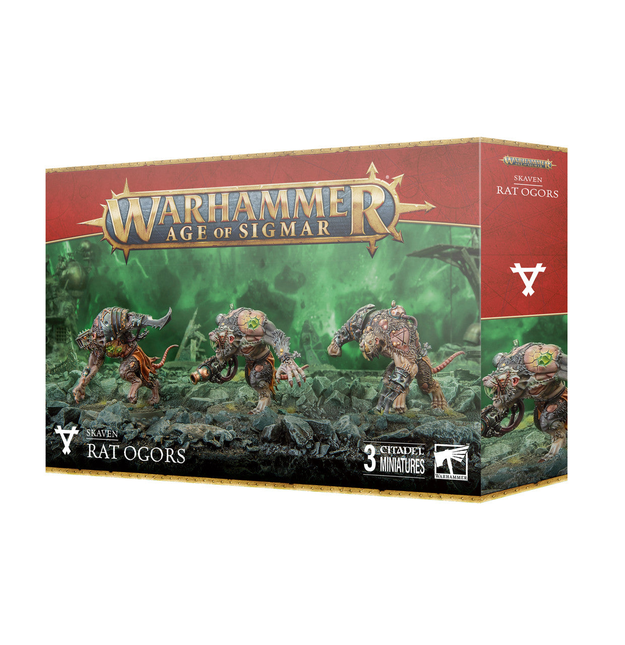 Games Workshop Warhammer Age Of Sigmar Skaven Rat Ogors Plastic Box 90-13