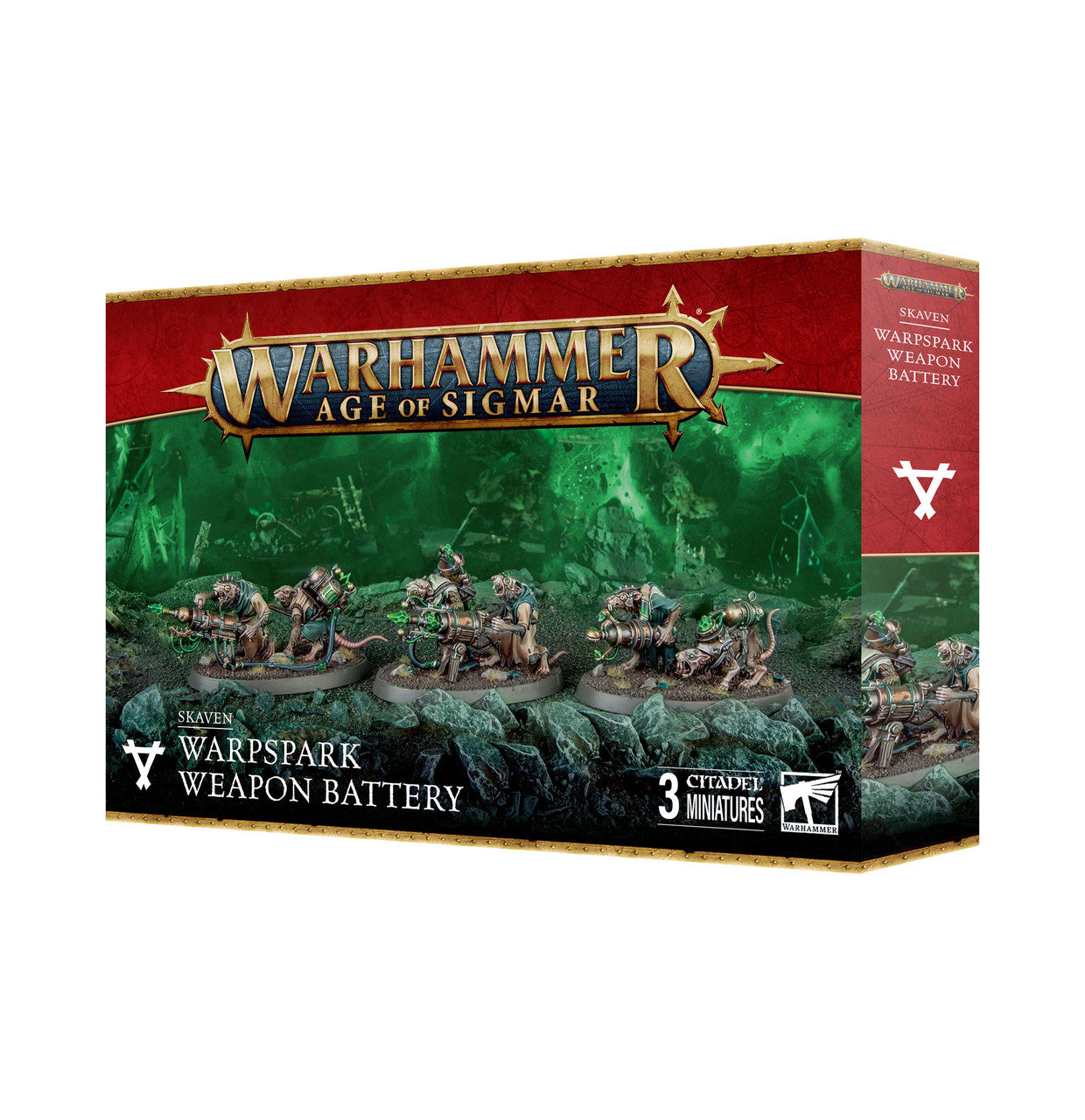 Games Workshop Warhammer Age Of Sigmar Skaven Warpspark Weapon Battery Plastic Box 90-45