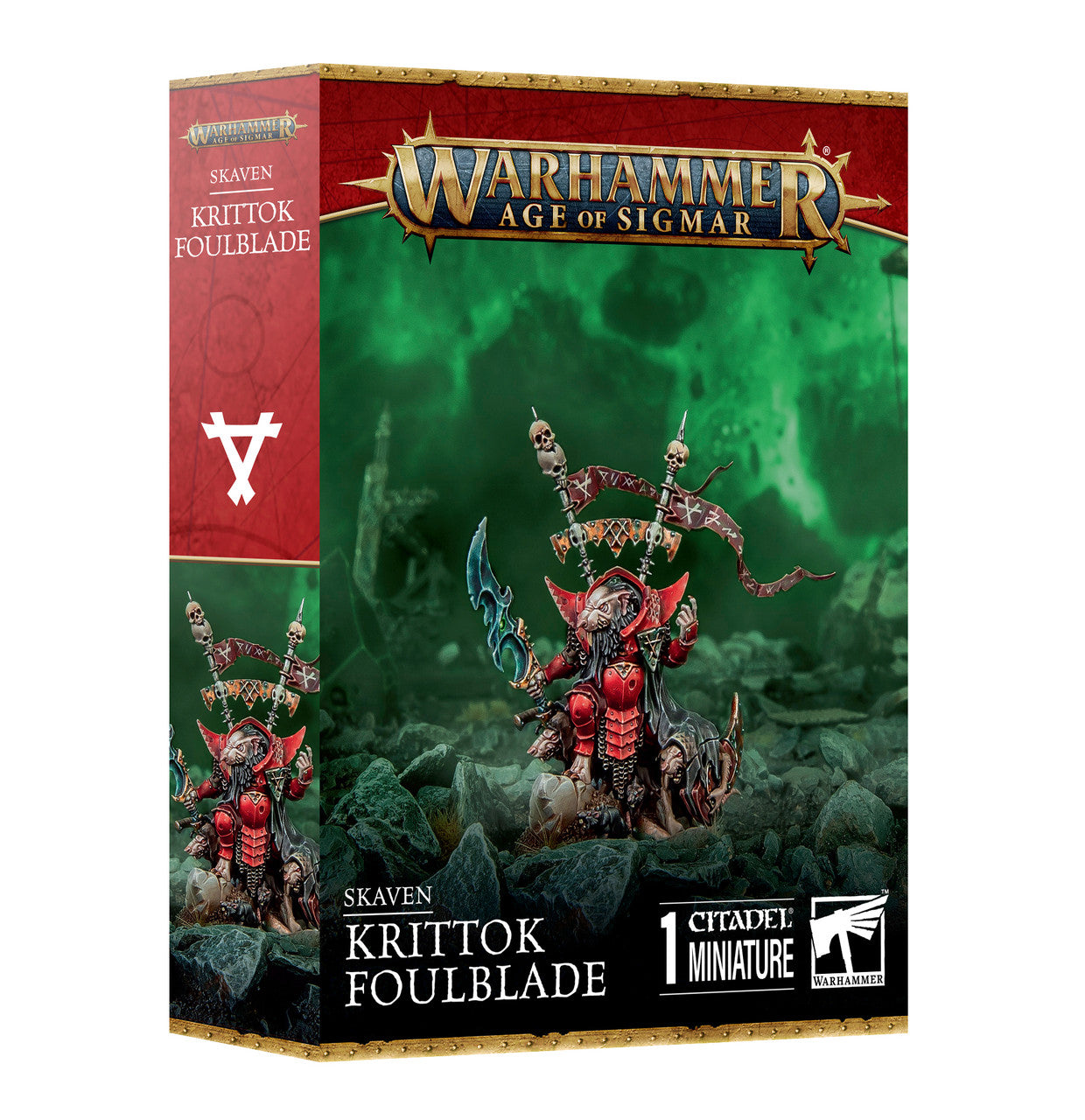Games Workshop Warhammer Age Of Sigmar Skaven Krittok Foulblade Plastic Box 90-49