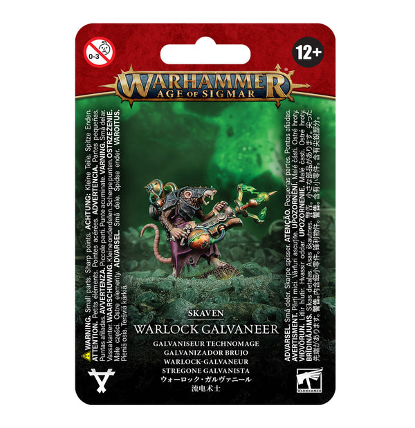 Games Workshop Warhammer Age Of Sigmar Skaven Warlock Galvaneer Plastic Clam 90-51