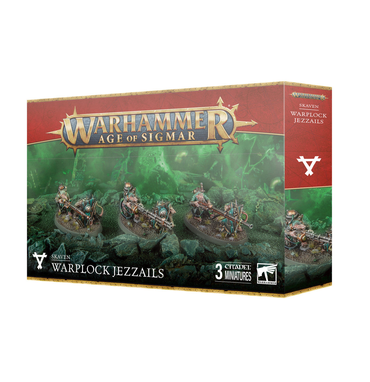 Games Workshop Warhammer Age Of Sigmar Skaven Warplock Jezzails Plastic Box 90-53