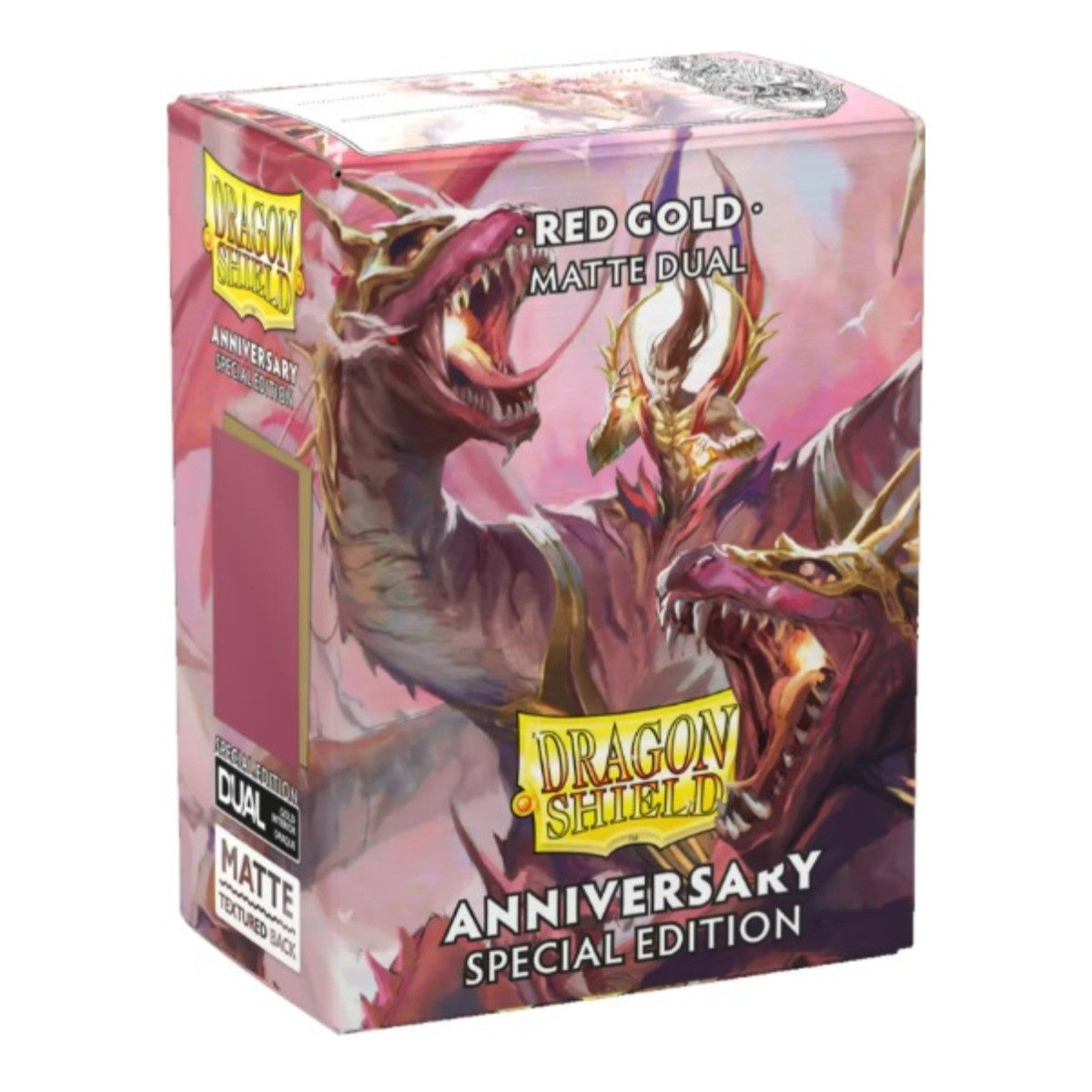 Dragon Shield Sleeves Standard Dual Matte Red/Gold Special Edition 100 Ct ATM15065