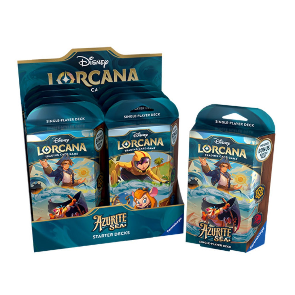 Disney Lorcana TCG Azurite Sea Starter Deck Carton 8 DSNYLOR6-SD