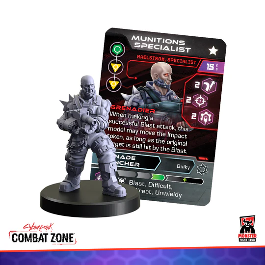 Monster Fight Club Cyberpunk Red Combat Zone Chrome Jocks Maelstrom MFC-45122