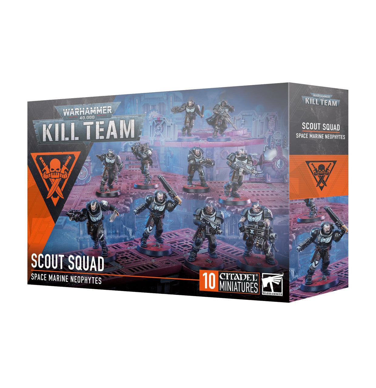 Games Workshop Warhammer 40K Space Marine Kill Team Scout Squad Plastic Box 103-44