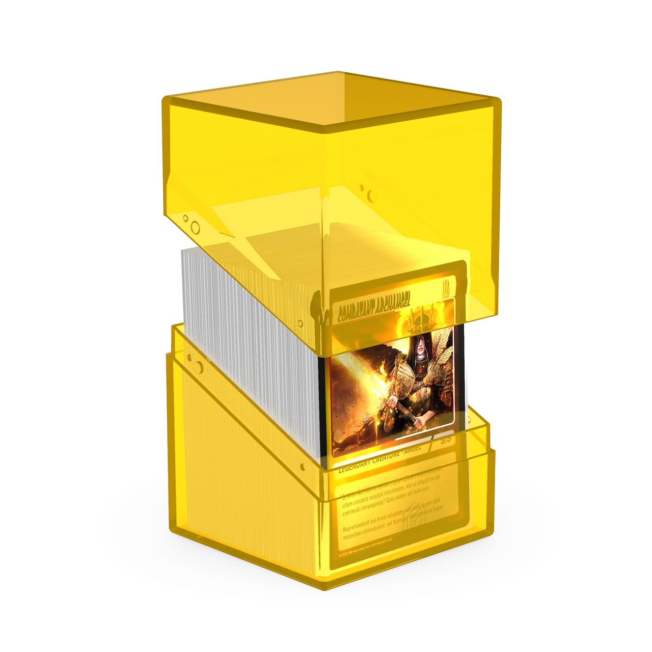 Ultimate Guard Deck Case 100+ Boulder Clear Amber UGD011507