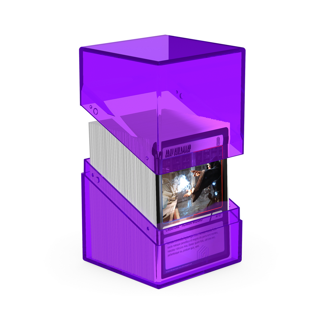 Ultimate Guard Deck Case 100+ Boulder Clear Amethyst UGD011508