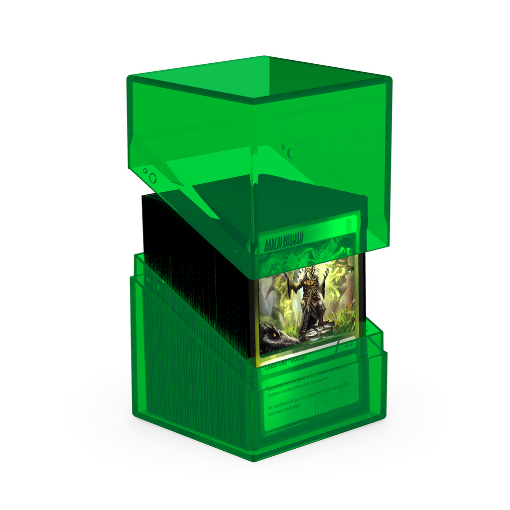 Ultimate Guard Deck Case 100+ Boulder Clear Emerald UGD011510