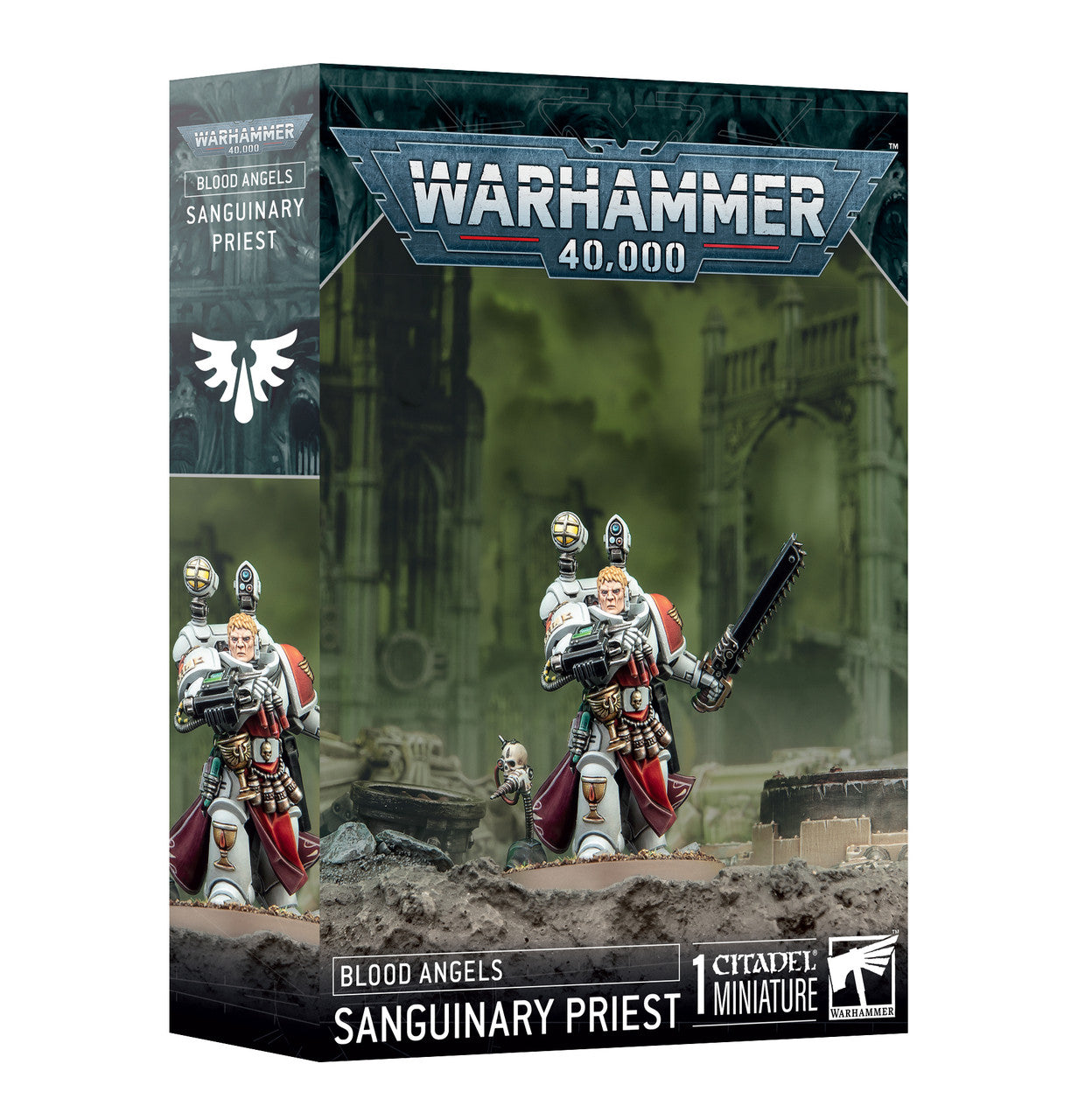 Games Workshop Warhammer 40K Blood Angels Sanguinary Priest Plastic Box 41-48