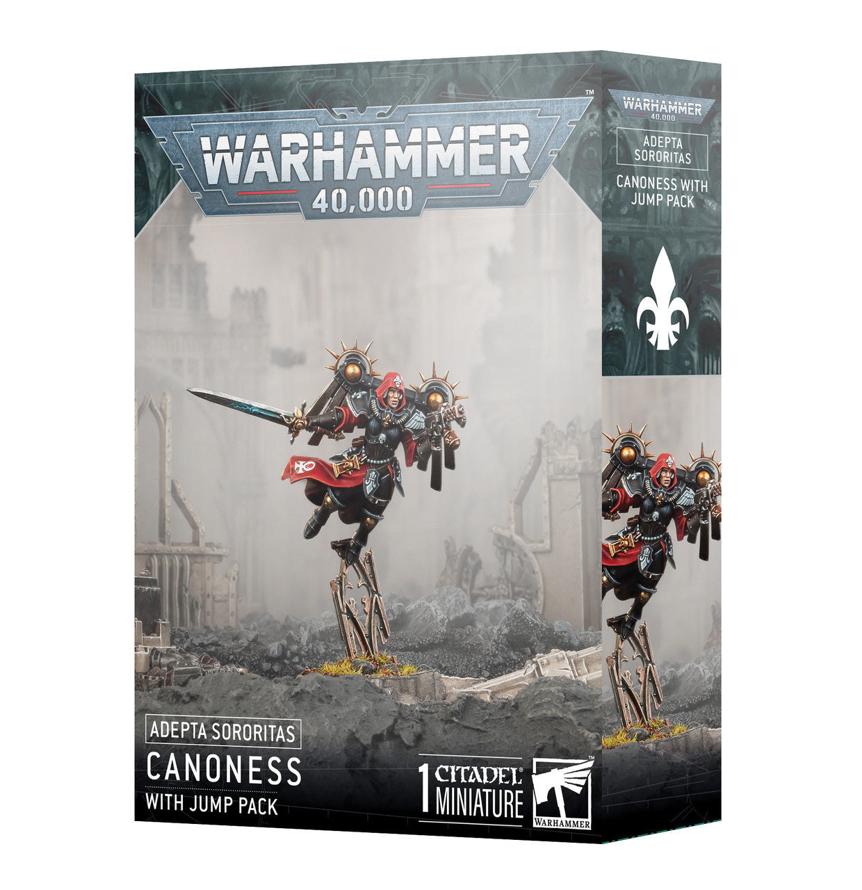 Games Workshop Warhammer 40K Adepta Sororitas Canoness With Jump Pack Plastic Box 52-61