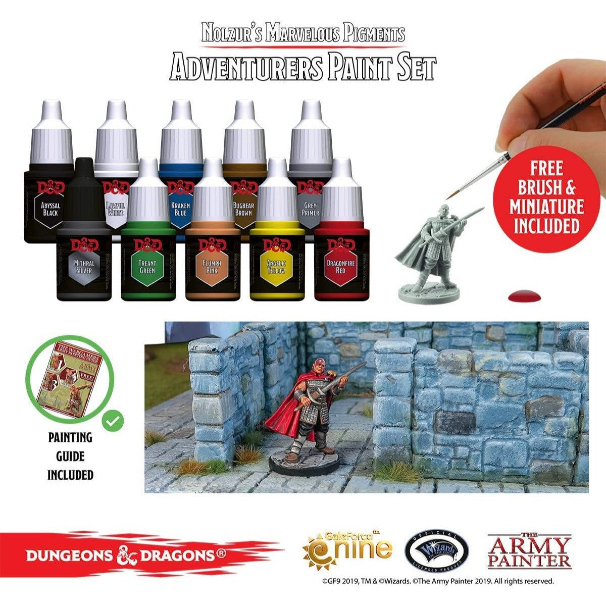 The Army Painter D&D Nolzur's Marvelous Pigments Adventurers Paint Set TAP-75001