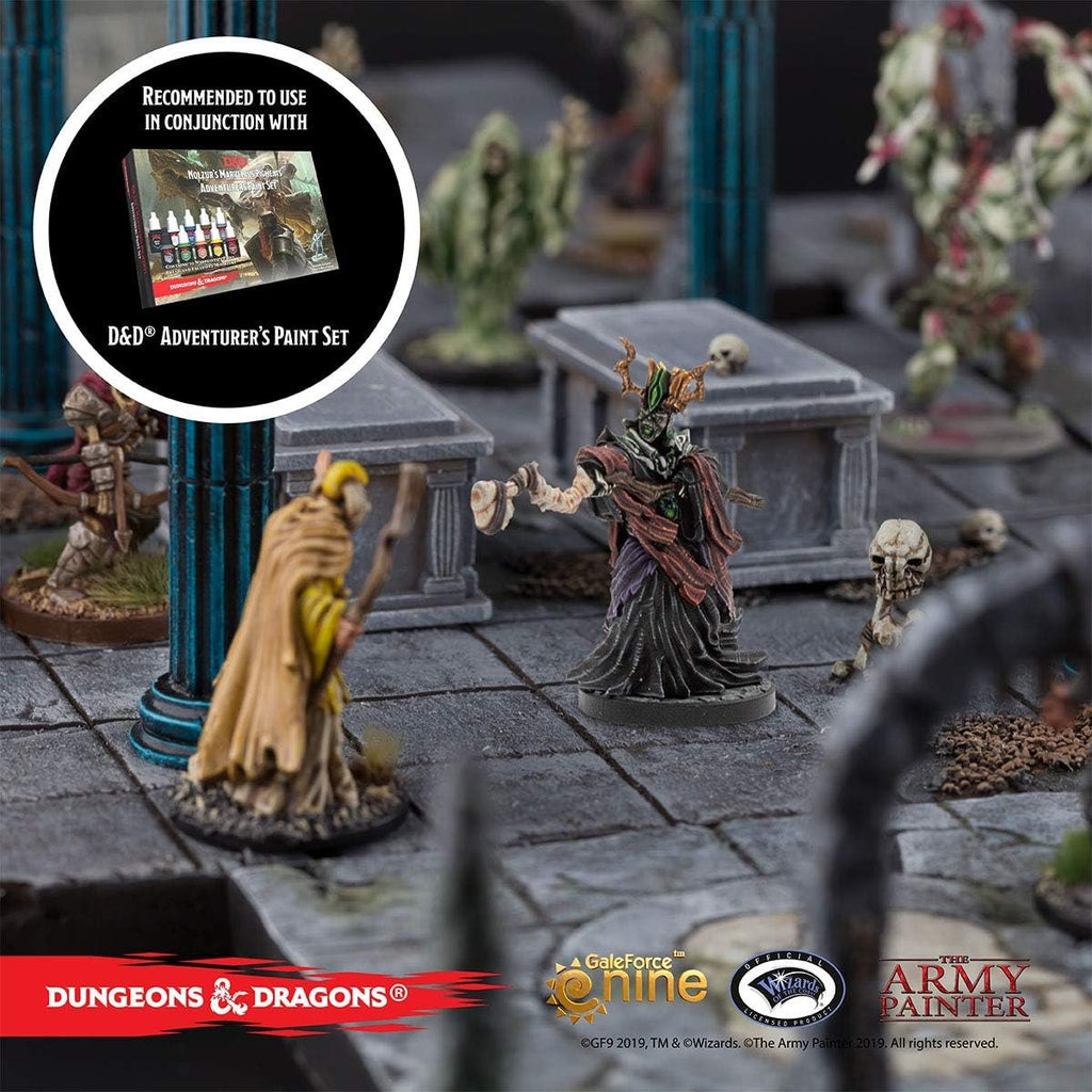 The Army Painter Dungeons and Dragons Nolzur's Marvelous Pigments Undead Paint Set with Acererak Miniature 75005