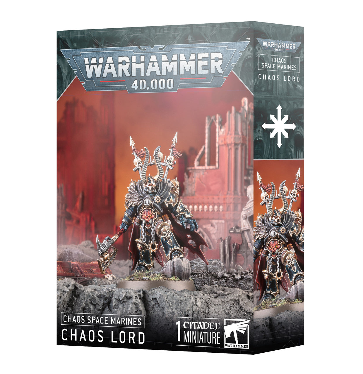 Games Workshop Warhammer 40K Armies Of Chaos Chaos Space Marines Chaos Lord Plastic Box 43-100