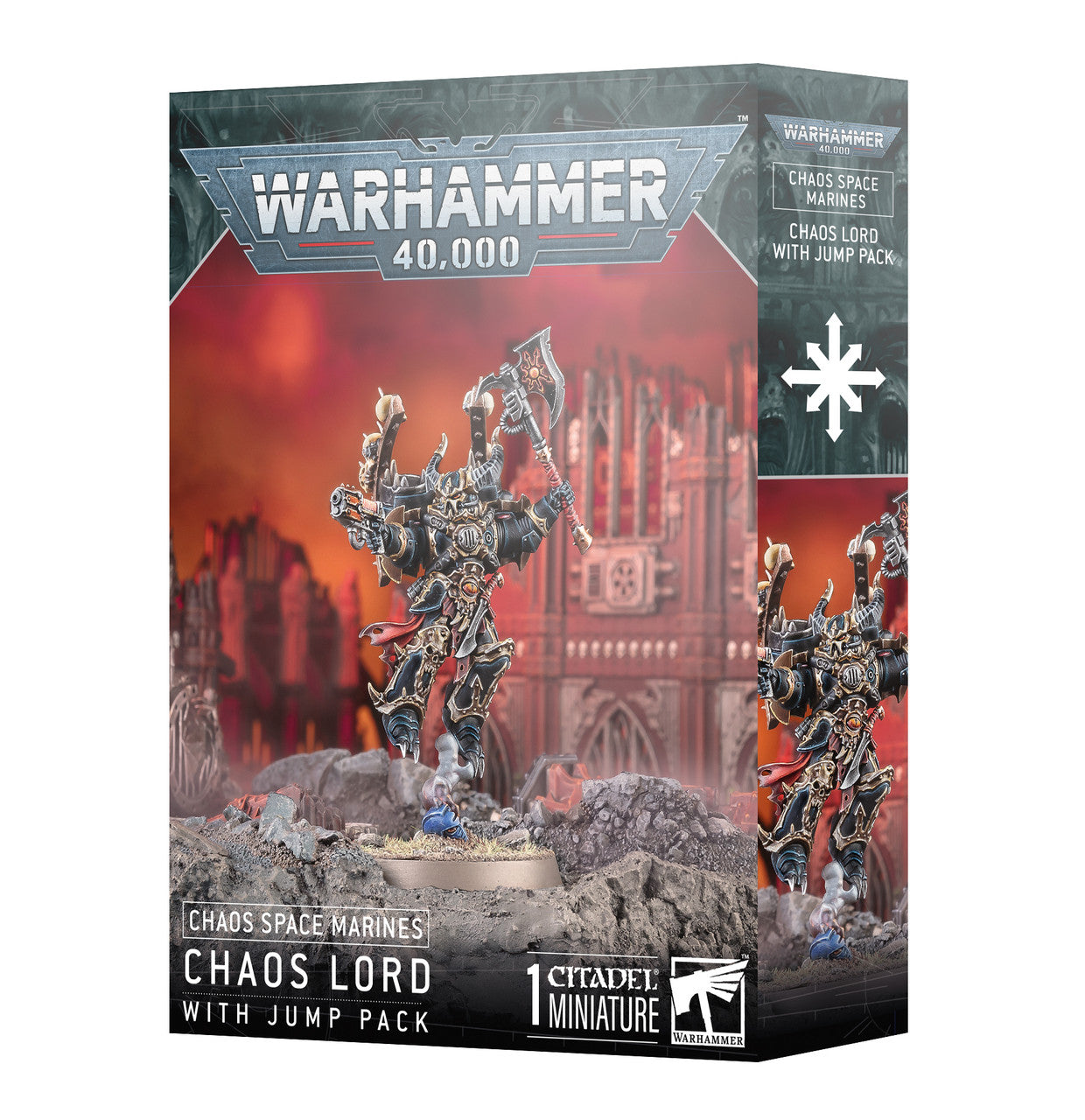 Games Workshop Warhammer 40K Armies Of Chaos Chaos Space Marines Lord With Jump Pack Plastic Box 43-101
