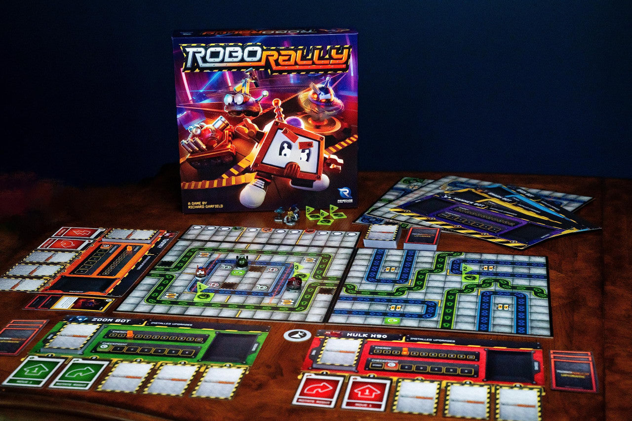 Renegade Game Studios Robo Rally Strategy Board Game for 2-6 Players with Pre-Painted Miniatures RGS02576