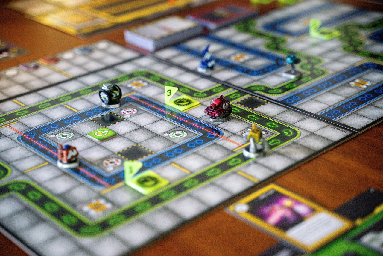 Renegade Game Studios Robo Rally Strategy Board Game for 2-6 Players with Pre-Painted Miniatures RGS02576
