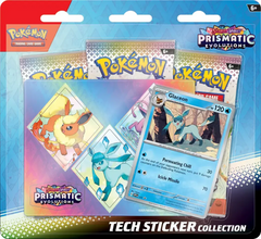 Pokemon TCG Scarlet & Violet Prismatic Evolution Tech Sticker Glaceon Single Pack