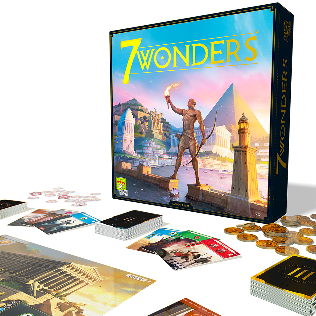 Asmodee 7 Wonders New Edition Board Game Strategy Civilization Game for Ages 10 and up for 3 to 7 Players Average Playtime 30 Minutes SV01EN