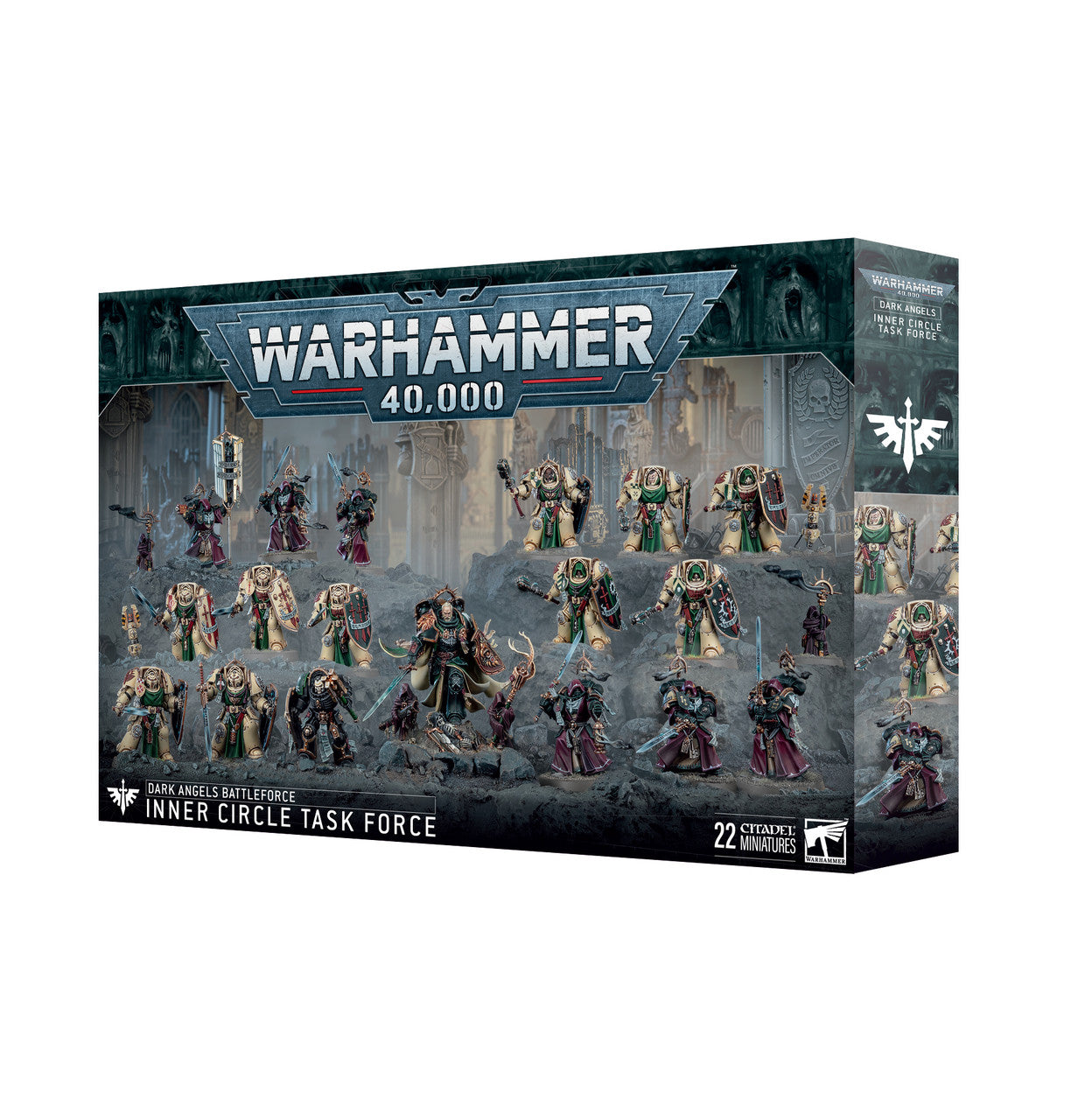 Games Workshop Warhammer 40K Dark Angels Inner Circle Task Force Plastic Box 44-43