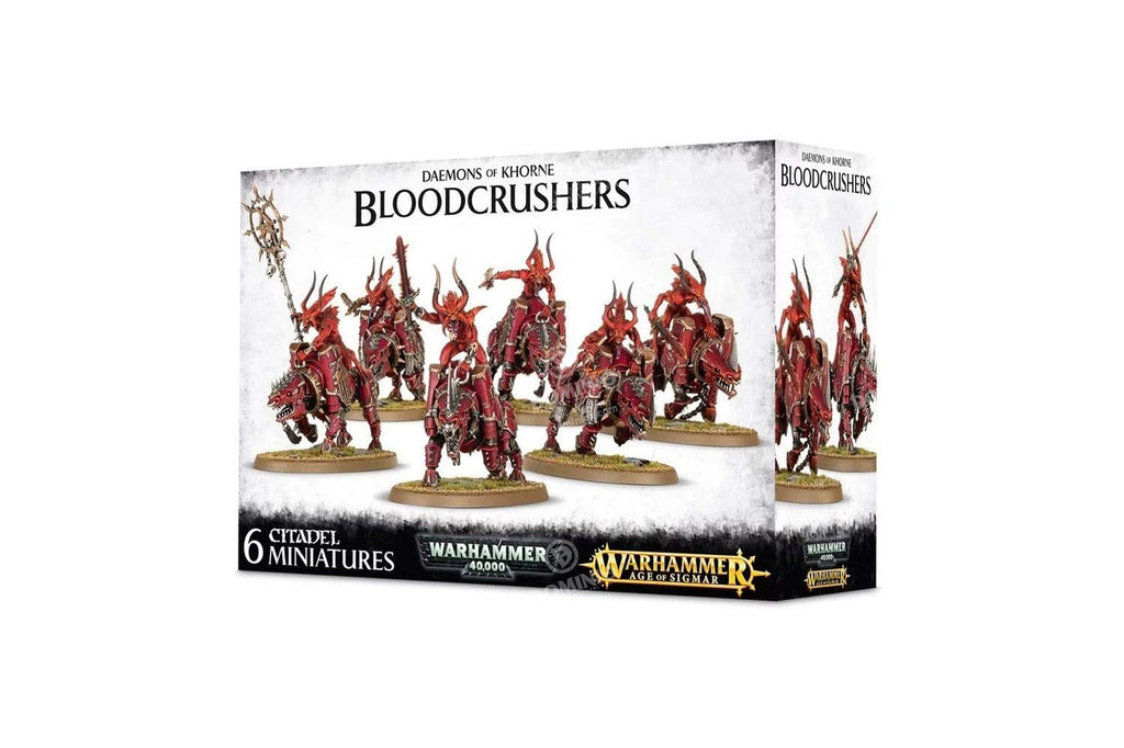 Games Workshop Warhammer Age Of Sigmar and 40K Daemons of Khorne Bloodcrushers 6 Figures Web Exclusive