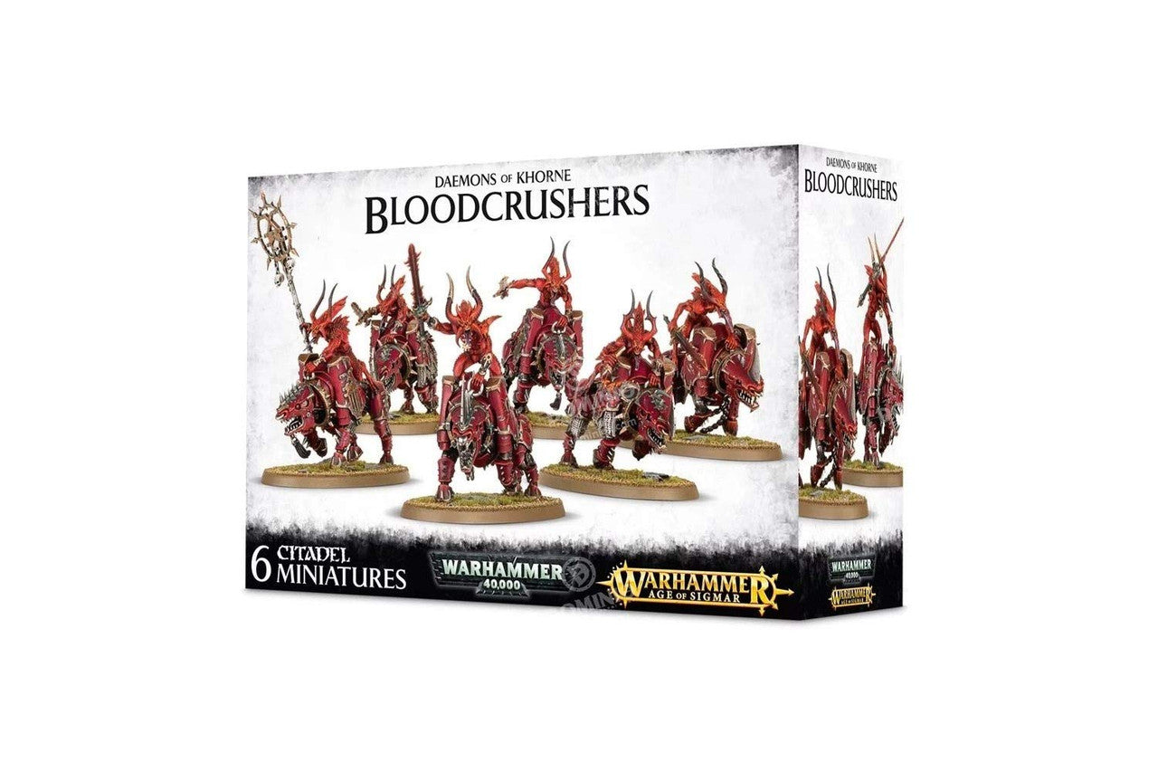 Games Workshop Warhammer Age Of Sigmar and 40K Daemons of Khorne Bloodcrushers 6 Figures Web Exclusive