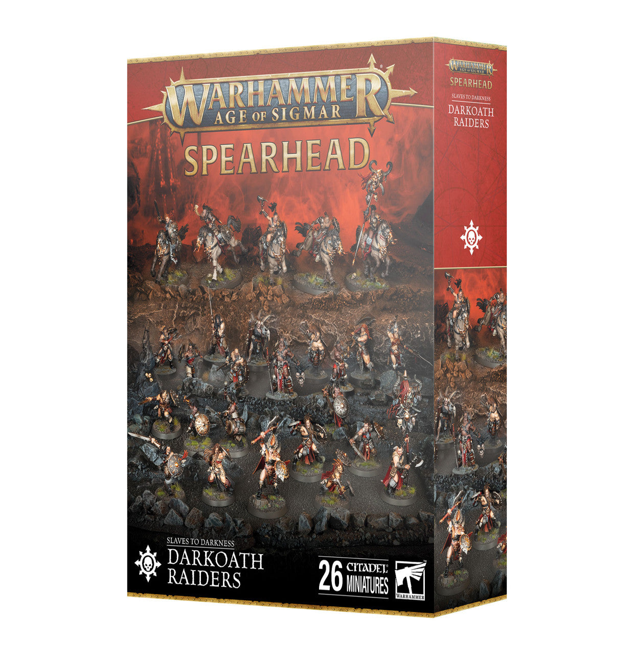 Games Workshop Warhammer Age Of Sigmar Spearhead Slaves to Darkness Darkoath Raiders Plastic Box 70-836