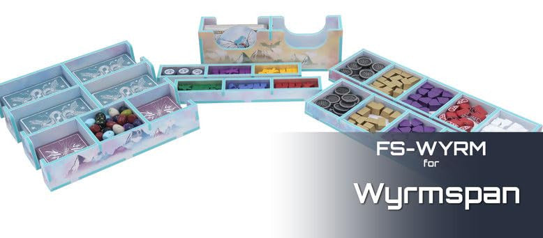 Folded Space Board Game Insert for Wyrmspan Custom Organizer FSWYRM