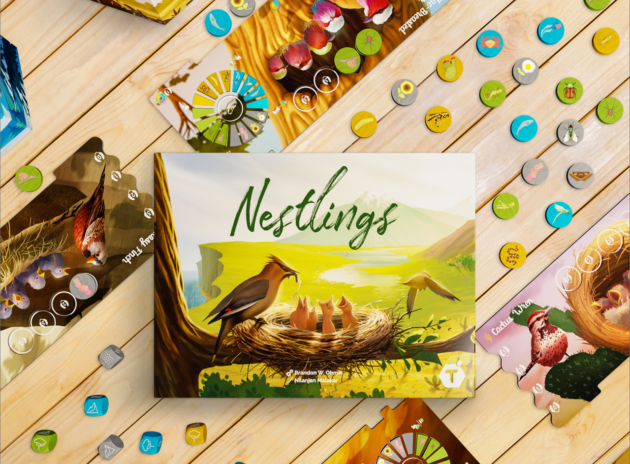 Lucky Duck Games Nestlings Strategic Bird-Themed Board Game for Families and Kids LKYNST-R01-EN