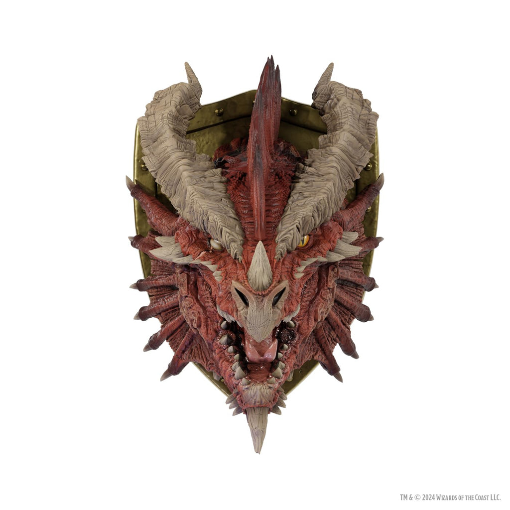 Wizkids Dungeon And Dragons D&D Replicas of the Realms: Ancient Red Dragon Trophy Plaque + Freight WZK68517