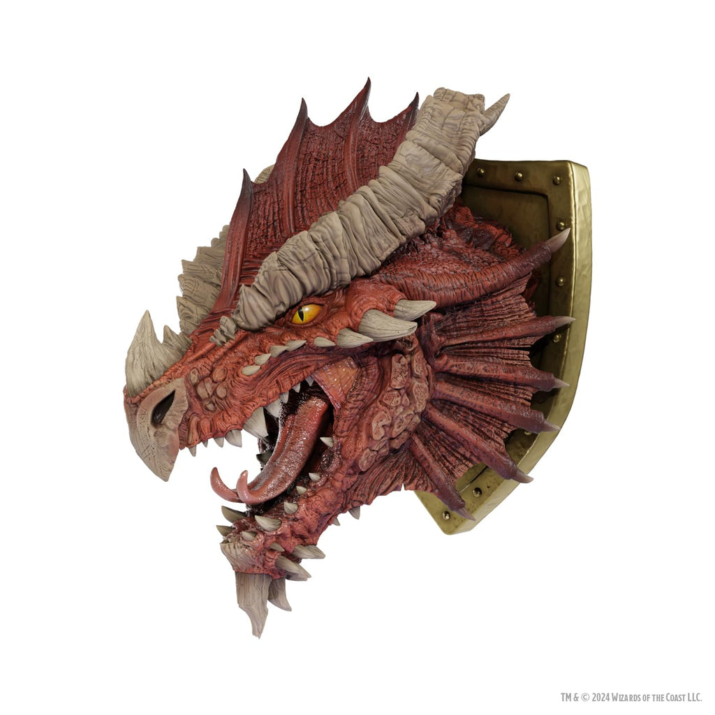 Wizkids Dungeon And Dragons D&D Replicas of the Realms: Ancient Red Dragon Trophy Plaque + Freight WZK68517