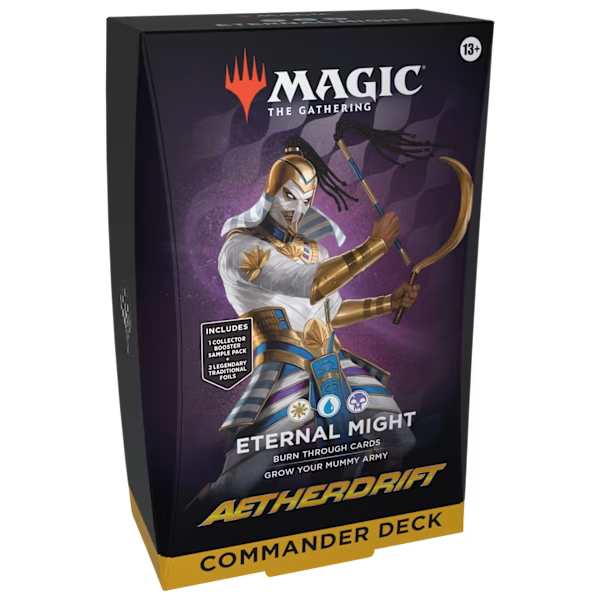 Magic the Gathering Aetherdrift Commander Deck - Eternal Might (White-Blue-Black)