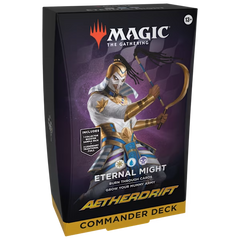 Magic the Gathering Aetherdrift Commander Deck - Eternal Might (White-Blue-Black)