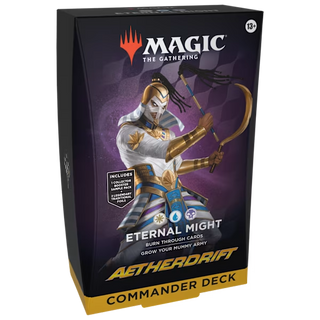 Magic the Gathering Aetherdrift Commander Deck - Eternal Might (White-Blue-Black)