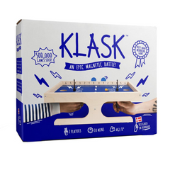Asmodee KLASK Magnetic Party Game of Skill for Kids and Adults for Ages 8 and up Half Foosball Half Air Hockey Average Playtime 15 Minutes or less for 2 Players KL8350