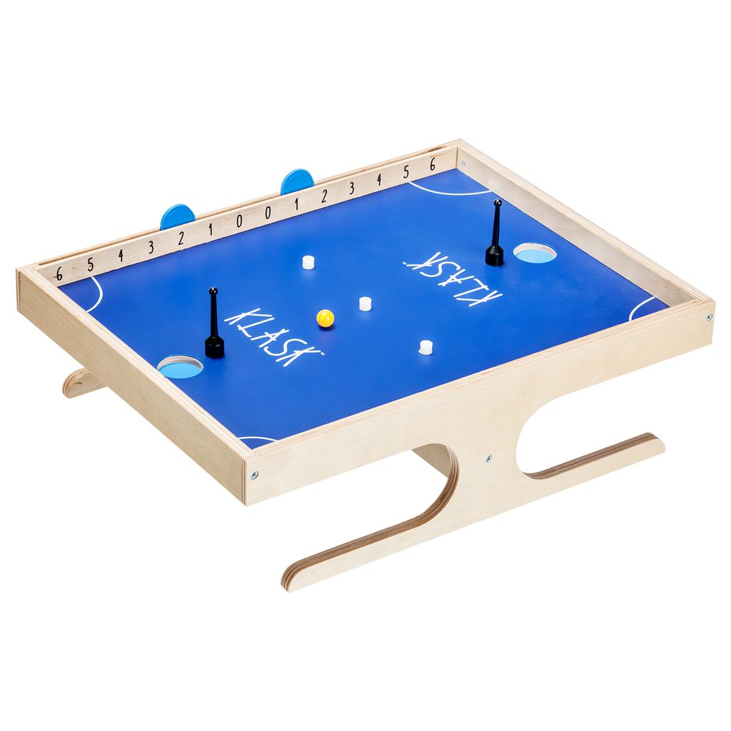 Asmodee KLASK Magnetic Party Game of Skill for Kids and Adults for Ages 8 and up Half Foosball Half Air Hockey Average Playtime 15 Minutes or less for 2 Players KL8350