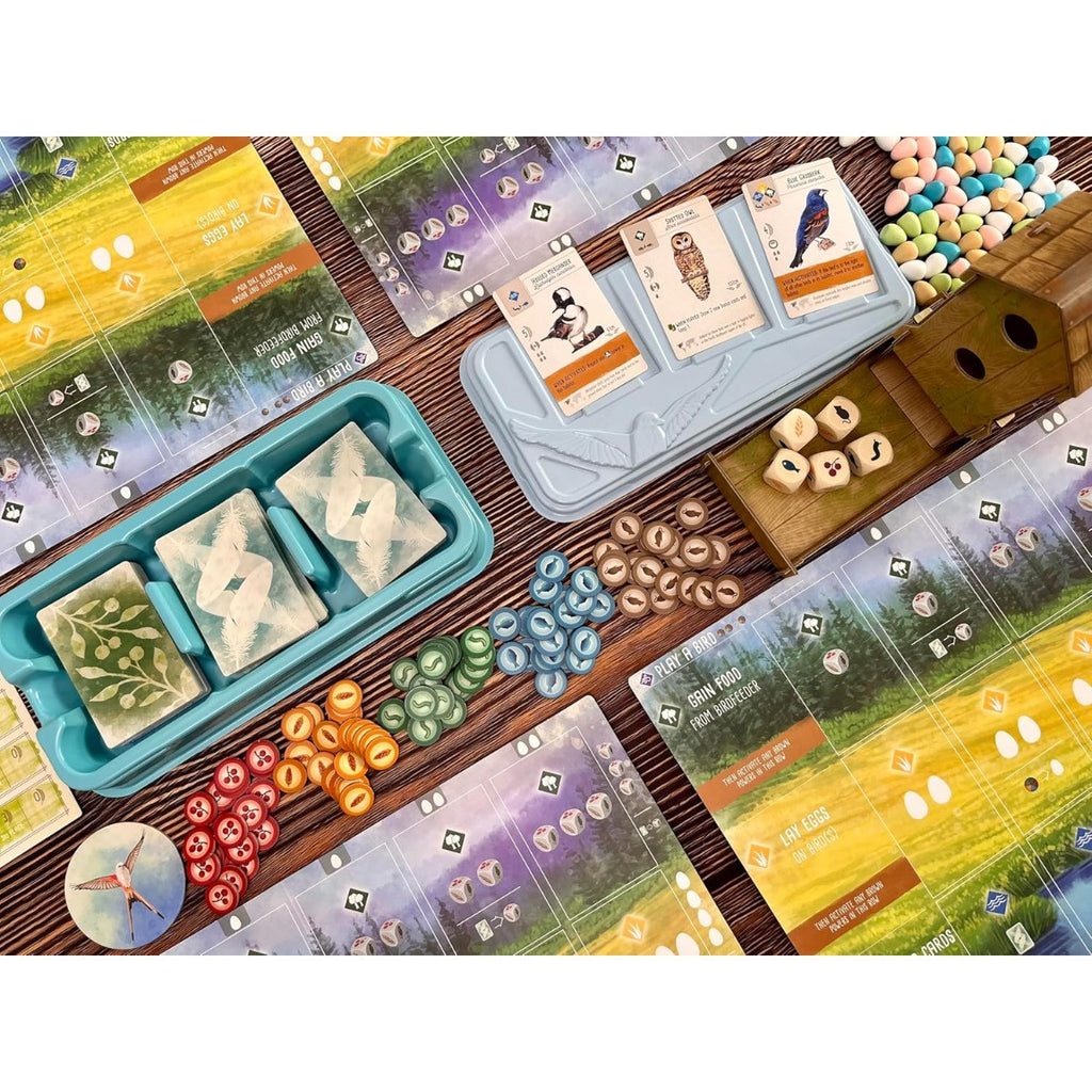 Stonemaier Wingspan Board Game Competitive Bird Collection Engine Building Base Game for Adults and Family for 1 to 5 Players Average Playtime 40 to 70 Minutes STM910