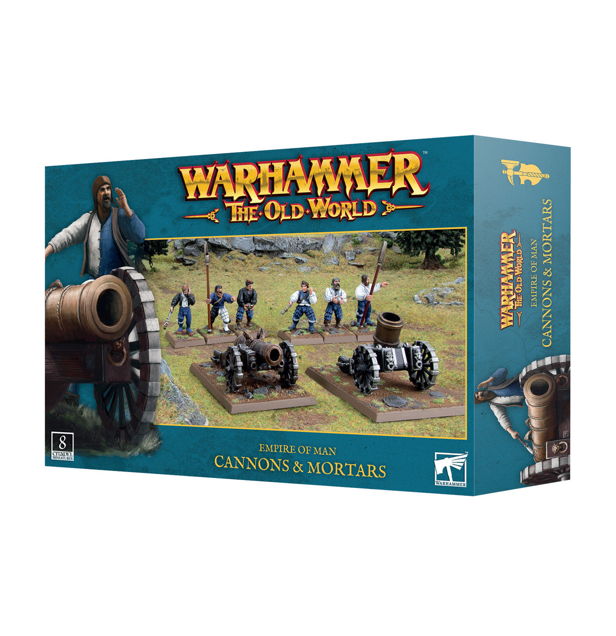 Games Workshop Warhammer The Old World Empire Of Man Cannons and Mortars Plastic Box 06-108