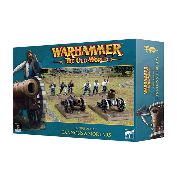 Games Workshop Warhammer The Old World Empire Of Man Cannons and Mortars Plastic Box 06-108
