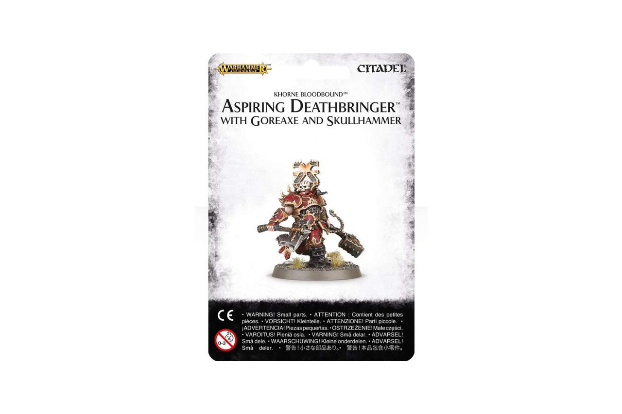 Games Workshop Warhammer Age of Sigmar Aspiring Deathbringer with Goreaxe and Skullhammer Web Exclusive