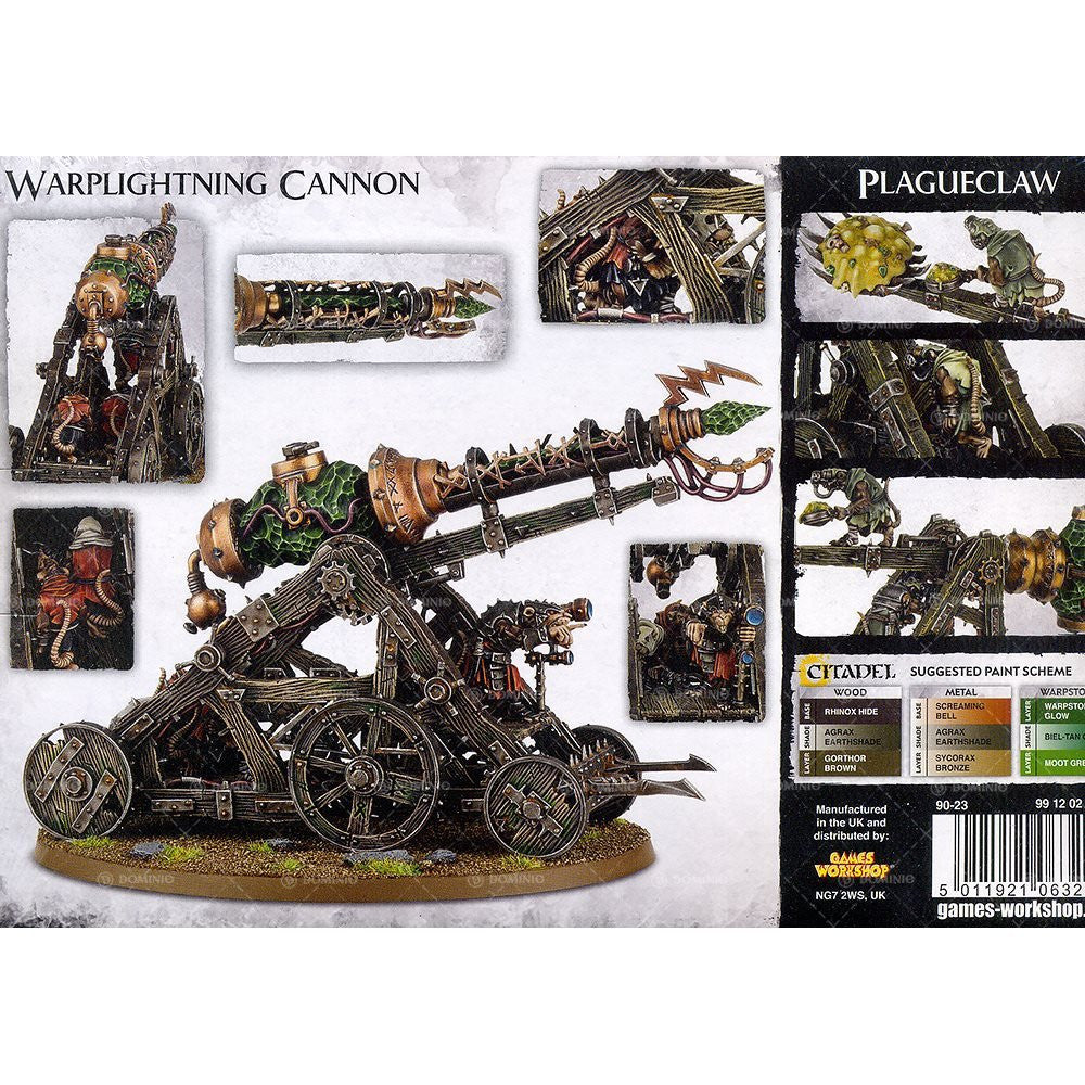 Games Workshop Warhammer Age of Sigmar Plagueclaw can be used as Warp Lightning Cannon Web Exclusive