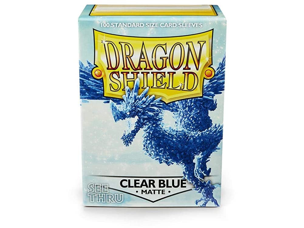 Dragon Shield Sleeves Standard Matte Clear Blue 100 Ct ATMDSH11033