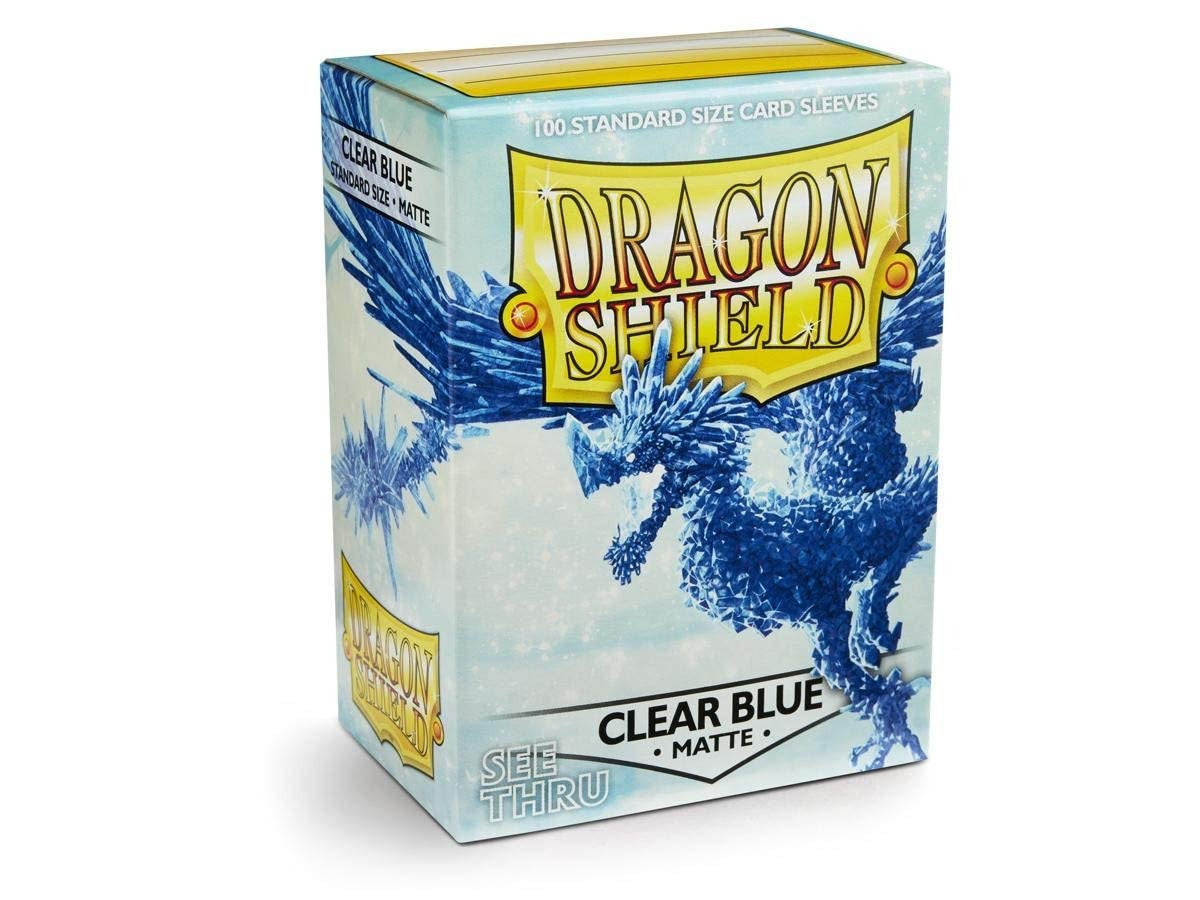 Dragon Shield Sleeves Standard Matte Clear Blue 100 Ct ATMDSH11033